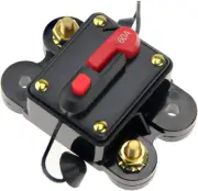 60A Circuit Breaker Manual Reset Fuse Holder for 12V-48V DC Systems