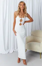 Mandy White Maxi Dress