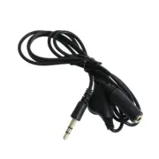 Black 1 Meter Audio Extension Cable Audio Cable Cord Microphones Speakers