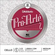 D'Addario Pro-Arte Cello Single C String, 1/2 Scale, Medium Tension