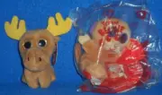 TY TEENIE BEANIE BOOS - BONGO MIP and CHOCOLATE SET of 2 - MINT