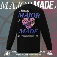 在飛比找momo購物網優惠-【MAJOR MADE】愛心地球薄長TEE