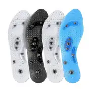 Magnetic Therapy Insoles Magnet Massage Health Shoes Pad Men Women Relaxation Foot Care Comfort Soles - SNNGV S-Transparent