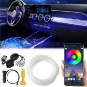Car RGB 5 in1 Interior Ambient LED Strip Light APP Music Control Atmosphere Lamp