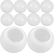 CHILDWEET Decorative Plastic Lamp Shades Replacement Covers for Led Bulbs 10pcs Half Globe Light Shade Pc Material