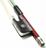 Cello Bow 4/4 Size Carbon Fiber Core Wood Skin Hybrid VINGOBOW 120C Master Level Ebony Frog Well Balanced Pernambuco Performance Sweet Warm Tone Mongolian Horse Hair