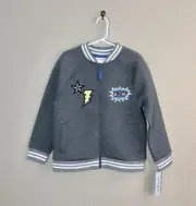 Cat Jack Nwt girl's Scuba Zip Jacket XS(4/5) Grey $24.99