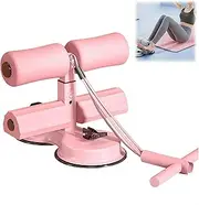 Portable Adjustable Sit-Up Floor Holder - 3-Level Height Adjustable Abdominal Trainer with Secure Suction Base for Home Gym, Core Workouts & Full-Body Exercise