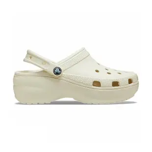 【Crocs】Classic Platform Clog W 女鞋 奶茶色 洞洞鞋 厚底 卡駱馳 涼拖鞋 2067502Y2