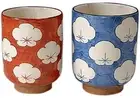 Fighters Burn Kiyomizu-yaki Porcelain Sugar Cotta Tea Bowls Set Tea Bowls