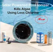 New* Solar Powered Pool Ionizer Kills Algae Using Less Chlorine Save $$$