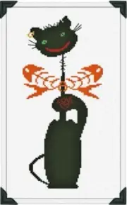 Alessandra Adelaide Needleworks Cross Stitch Pattern - AAN382 Meow Pirate