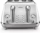 Icona Capitals 4 Slice Toaster CTOC4003 W Reheat Cancel and Defrost Functions
