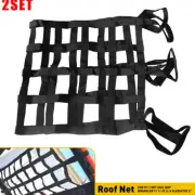 2Set Mesh Cargo Net Roof Top Netting Hammock for 1987-22 Jeep Wrangler YJ TJ JK