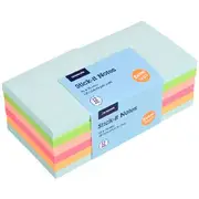 J.Burrows Stick-It Notes 76x76mm Fiesta 12 Pack
