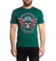 AFFLICTION Men's T-Shirt INTERSTATE Tee Black Label Biker