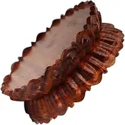 BESPORTBLE Delicate Crystal Ball Rack Wooden Lotus Stand for Collectors Home Decor