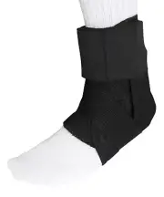 Gilbert Netball ANKLE SUPPORT with Laces (Suitable For Most Sports) - Black
