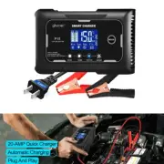 15Amp Car Battery Automatic Charger Repair For Lithium LiFePo4 Lead Acid Battery