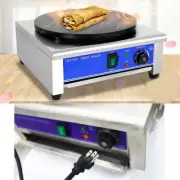 Commercial Electric Crepe Maker 110V Dia 16" Pancake Baking Machine Non-Stick US