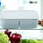 2 Pcs Storage Box Child Freezer Boxes Multi-compartment Containers Food