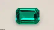 LAB 6+ct Excellent Cut 15x10mm Octagon Emerald Shape LAB Grown Emerald