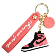 Pink Shoe Kids Key Chain Keyring