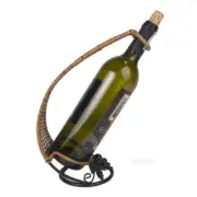 On the Vine Embellished Wine Holder | Grapes Embellished Metal Bottle Holder