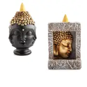 [MDI Australia] Buddha Backflow Incense Burner - Stone Frame