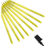 Christmas Lights Outdoor, 288 LED 8 Tube 12 Inch Meteor Shower Rain Warm White