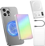 Godox MA5R Magnetic Charging Full-Colour LED Light for Phones, Full Colour Fill Light with 14 Fx Modes, CRI95+ RGB Video Lamp, CCT Support APP/NFC, for TikTok/Vlog,/Zoom Calls,/Makeup (White)