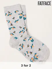 FatFace Grey Bee Socks (AC5374) | $17