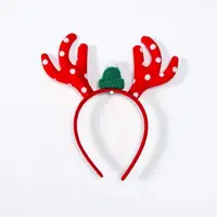 在飛比找蝦皮購物優惠-快樂商店-聖誕節髮箍/紅色點點鹿角髮箍/紅色鹿角髮箍/麋鹿髮