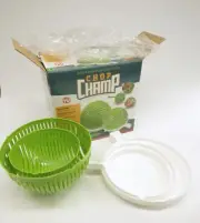 NOB Chop Champ Salad Cutting Bowl Slicer Knife Vegetables Fruit As Seen on TV