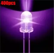 400Pcs F5 5Mm Round 390-395NM Uv Light Ultra Violet Led Purple Lamp Ic New lo