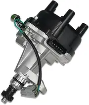 Ignition Distributor with Black Cap & Rotor Fits Nissan Infiniti QX4 Mercury Villager 3.3L V6 1996-2004 (OE: 22100-1W601, DST58600)