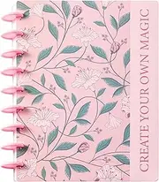 MGGAO Disc-Bound Butterfly Journal Planner for Women & Men, Lined Notebooks, 200 Pages, College Ruled Journals Notebook for School Office