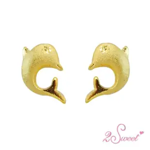 【2sweet 甜蜜約定】純金耳針耳飾-約重0.20錢(純金耳針耳環)