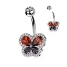 Piercing Navel Butterfly with Rhinestone