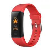 Smart Bracelet Mk05 Sports Health Bracelet Bluetooth Step-Counting Heart Rate And Blood Pressure Monitoring Red