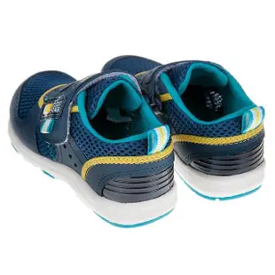 【布布童鞋】Moonstar日本carrot速乾深藍兒童機能運動鞋(I9B755B)