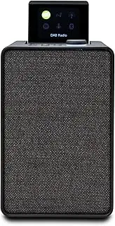 Pure Evoke Spot Compact Music System for The Home (DAB+/FM Radio, Internet Radio, podcasts, Spotify Connect, Bluetooth and 20W Audio Performance), Coffee Black (Evoke-SPOT-BLK)