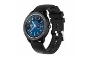 RC02 1.3inch Full Touch Screen Heart Rate Blood Pressure Oxygen Monitor Music Smart Watch BLACK COLOR