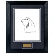 Jerry Eisenberg Drawing of Jabberjaw Signed Framed Photo