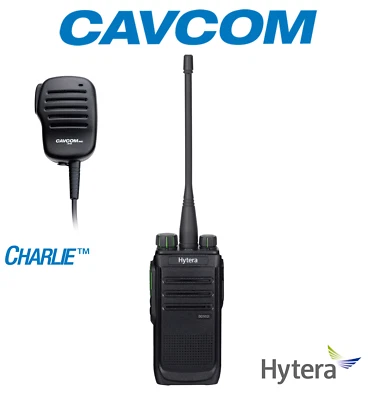 Hytera BD502i UHF DMR Two-Way Radio w/FREE CavCom Lapel Speaker Microphone