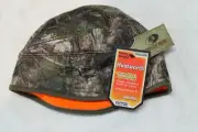 HUNTWORTH REVERSIBLE BEANIE CAP BLAZE ORANGE & CAMO Water Repellant Victor NEW.