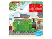 Usborne Trains Poppy & Sams Book & 3 Jigsaws 9 Pieces (USB318488)