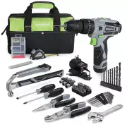 12V Cordless Drill, Power Tool Set for Home, 177 Pieces Combo Kit