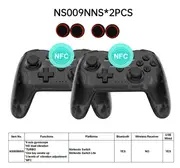 2PCS Bluetooth 2.4G Wireless Controller For Nintendo Switch Pro PC TV Box Smart Phone Tablet PS3 Tesla Shock Joystick Gamepad With Box 2PC NS009NNS bl