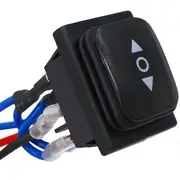 Momentary Polarity Reverse Switch Waterproof Control Motor Actuator 6 Pin 3 Position Rocker Toggle Switch Black